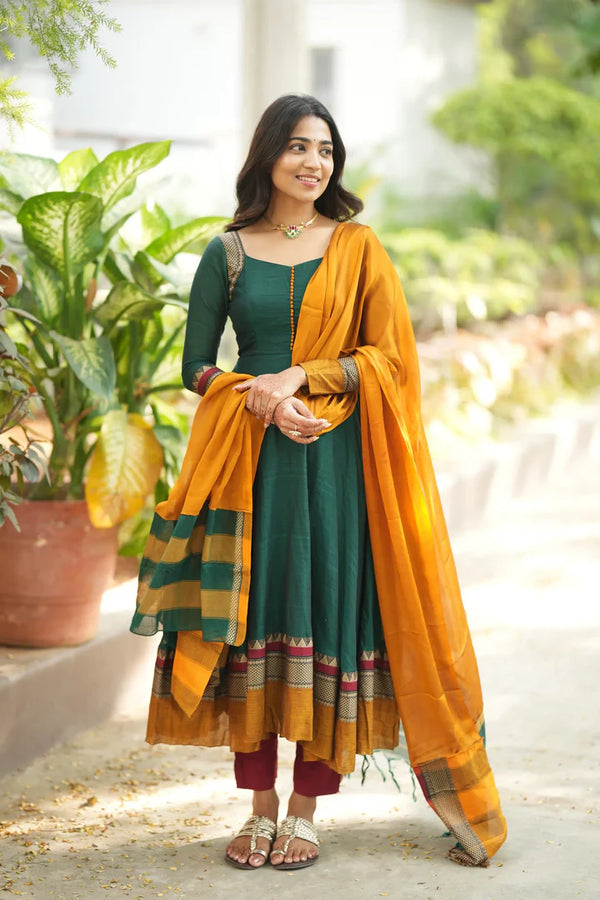Shrungar Pure Handloom Anarkali